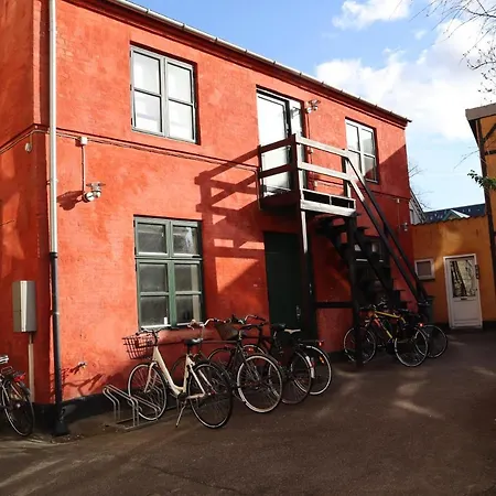 Charming Red Courtyard Copenhagen