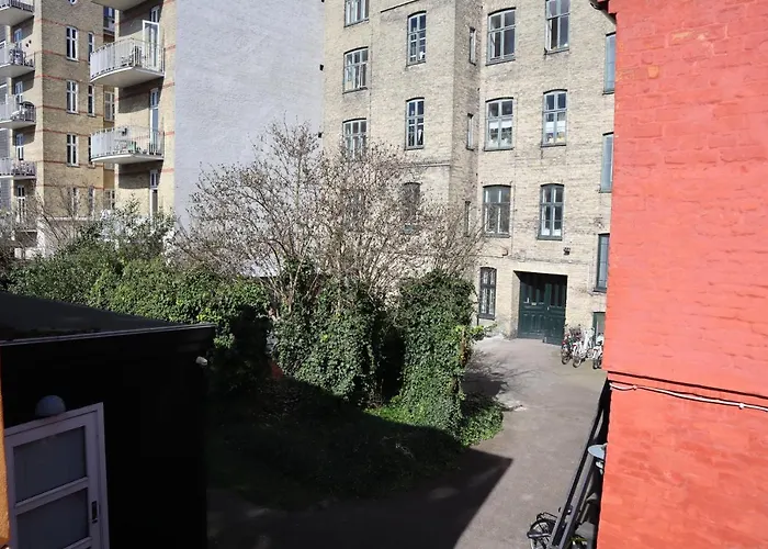 Charming Red Courtyard
